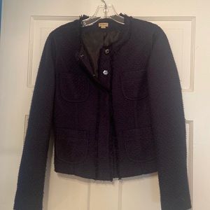 Navy boucle jacket